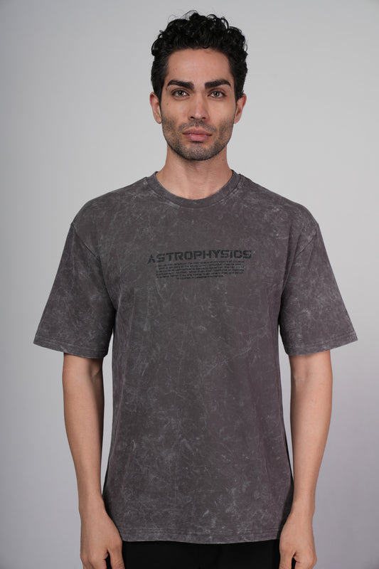Outlaws Acid Wash Grey T-Shirt for Men
