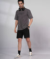 Outlaws Acid Wash Grey T-Shirt for Men