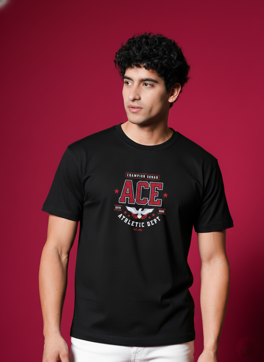 Men’s Outlaws Regular Printed T-Shirt – 100% Cotton Casual Wear