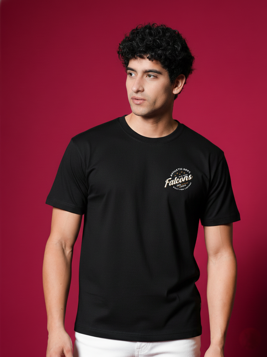 Men’s Outlaws Regular Printed T-Shirt – 100% Cotton Casual Wear