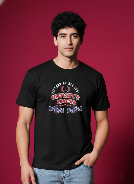 Men’s Outlaws Regular Printed T-Shirt – 100% Cotton Casual Wear