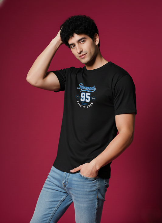 Men’s Outlaws Regular Printed T-Shirt – 100% Cotton Casual Wear