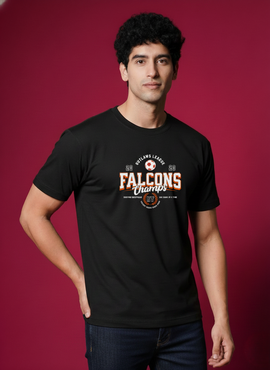 Men’s Outlaws Regular Printed T-Shirt – 100% Cotton Casual Wear