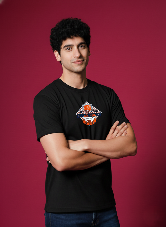 Men’s Outlaws Regular Printed T-Shirt – 100% Cotton Casual Wear