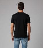 Men’s Outlaws Christmas printed T-shirt featuring festive holiday design, 100% cotton casual wear for men.