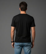 Men’s Outlaws Christmas printed T-shirt in 100% cotton with festive holiday design, casual winter wear from Outlaws Fashion.