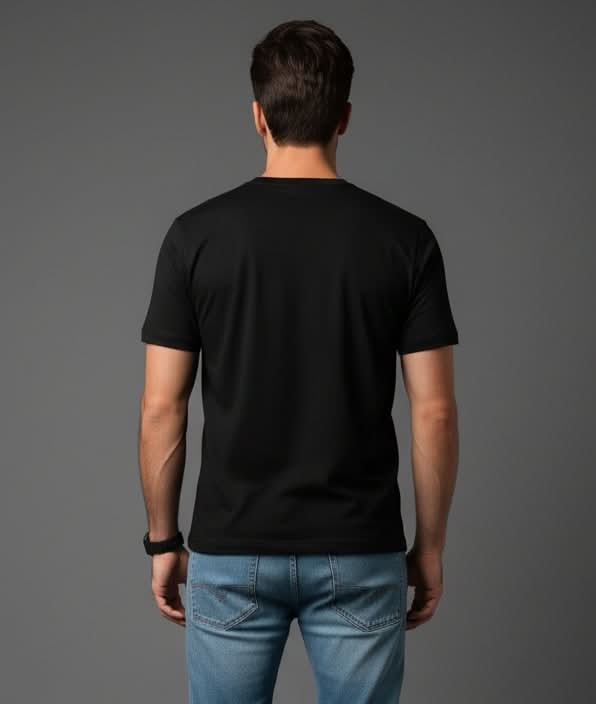 Men’s Outlaws Christmas printed T-shirt in 100% cotton with festive holiday design, casual winter wear from Outlaws Fashion.