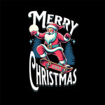 Men’s Outlaws Christmas printed T-shirt featuring festive holiday design, made of 100% cotton for casual winter wear.