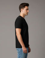 Men’s Outlaws Christmas printed T-shirt featuring festive holiday designs, made from 100% cotton casual wear.