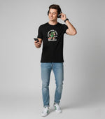 Men’s Outlaws Christmas printed T-shirt in 100% cotton with festive holiday design, casual wear for men.