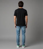 Men’s Outlaws Christmas printed T-shirt made of 100% cotton featuring festive holiday graphics and casual style.