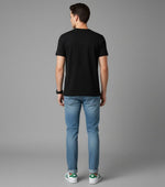 Men’s Outlaws Christmas printed cotton T-shirt featuring festive holiday designs for casual wear.