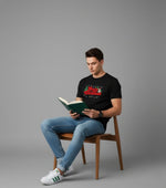 Men’s Outlaws Christmas printed T-shirt featuring festive holiday designs in 100% cotton, casual and comfortable wear.