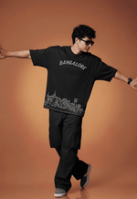 Men’s Outlaws Oversized Fit T-Shirt with Bangalore City Graphic | 100% Cotton Casual Wear