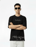 Men’s Outlaws Oversized Fit T-Shirt with Cuttack City Graphic | 100% Cotton Casual Wear