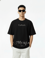 Men’s Outlaws Oversized Fit T-Shirt with Cuttack City Graphic | 100% Cotton Casual Wear