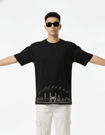 Men’s Outlaws Oversized Fit T-Shirt with Hyderabad City Graphic | 100% Cotton Casual Wear