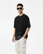 Men’s Outlaws Oversized Fit T-Shirt with Hyderabad City Graphic | 100% Cotton Casual Wear