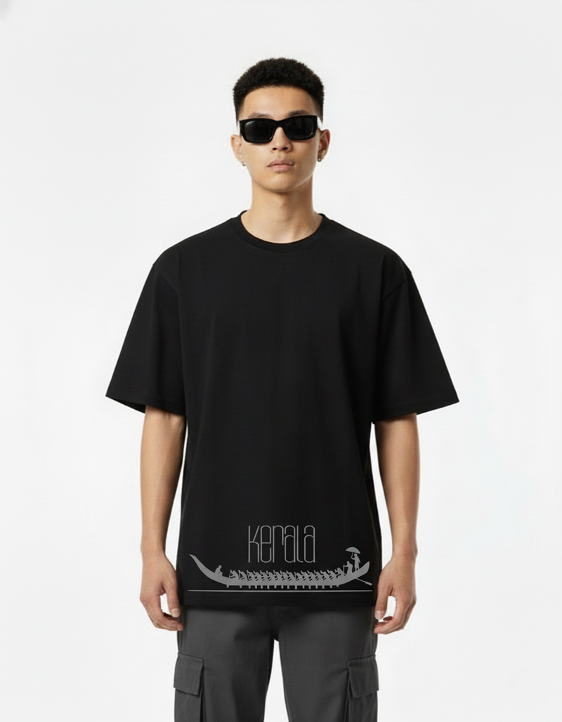 Men’s Outlaws Oversized Fit T-Shirt with Kerala City Graphic | 100% Cotton Casual Wear