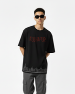 Men’s Outlaws Oversized Fit T-Shirt with Kolhapur City Graphic | 100% Cotton Casual Wear