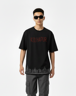 Men’s Outlaws Oversized Fit T-Shirt with Kolhapur City Graphic | 100% Cotton Casual Wear