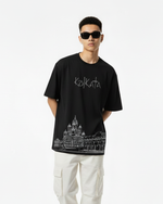 Men’s Outlaws Oversized Fit T-Shirt with Kolkata City Graphic | 100% Cotton Casual Wear