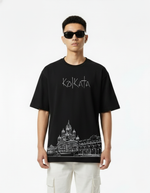 Men’s Outlaws Oversized Fit T-Shirt with Kolkata City Graphic | 100% Cotton Casual Wear