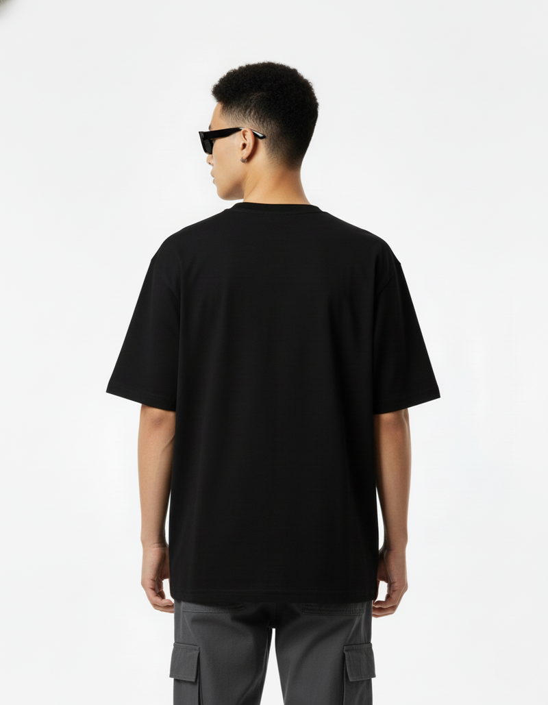 Men’s Outlaws Oversized Fit T-Shirt with Lucknow City Graphic | 100% Cotton Casual Wear