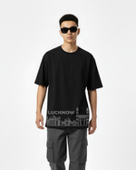 Men’s Outlaws Oversized Fit T-Shirt with Lucknow City Graphic | 100% Cotton Casual Wear