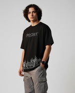 Men’s Outlaws Oversized Fit T-Shirt with Mysore City Graphic | 100% Cotton Casual Wear