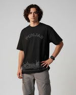 Men’s Outlaws Oversized Fit T-Shirt with Punjab City Graphic | 100% Cotton Casual Wear