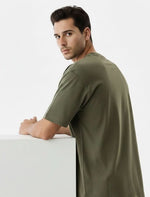 Men’s Outlaws Oversized Fit T-Shirt with Skate & Graffiti Theme Print | 100% Cotton Casual Wear