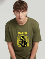 Men’s Outlaws Oversized Fit T-Shirt with Skate & Graffiti Theme Print | 100% Cotton Casual Wear
