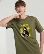 Men’s Outlaws Oversized Fit T-Shirt with Skate & Graffiti Theme Print | 100% Cotton Casual Wear