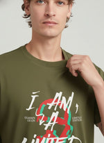 Men’s Outlaws Oversized Fit T-Shirt with Skate & Graffiti Theme Print | 100% Cotton Casual Wear