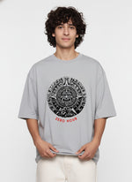 Men’s Outlaws Oversized Fit T-Shirt with Tribal Theme Print | 100% Cotton Casual Wear