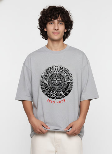 Men’s Outlaws Oversized Fit T-Shirt with Tribal Theme Print | 100% Cotton Casual Wear