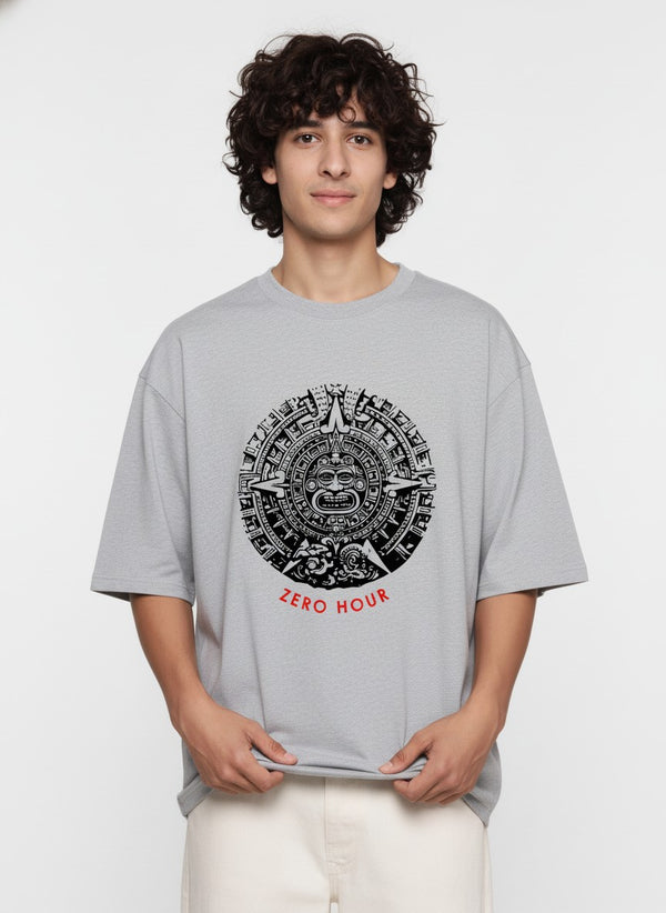 Men’s Outlaws Oversized Fit T-Shirt with Tribal Theme Print | 100% Cotton Casual Wear
