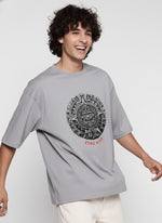 Men’s Outlaws Oversized Fit T-Shirt with Tribal Theme Print | 100% Cotton Casual Wear