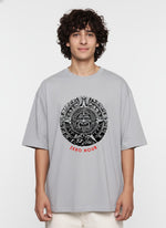 Men’s Outlaws Oversized Fit T-Shirt with Tribal Theme Print | 100% Cotton Casual Wear