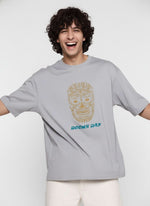 Men’s Outlaws Oversized Fit T-Shirt with Tribal Theme Print | 100% Cotton Casual Wear