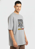Men’s Outlaws Oversized Fit T-Shirt with Tribal Theme Print | 100% Cotton Casual Wear