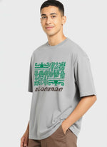 Men’s Outlaws Oversized Fit T-Shirt with Tribal Theme Print | 100% Cotton Casual Wear