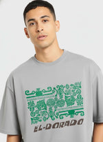 Men’s Outlaws Oversized Fit T-Shirt with Tribal Theme Print | 100% Cotton Casual Wear
