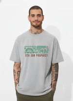 Men’s Outlaws Oversized Fit T-Shirt with Tribal Theme Print | 100% Cotton Casual Wear
