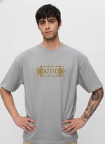 Men’s Outlaws Oversized Fit T-Shirt with Tribal Theme Print | 100% Cotton Casual Wear