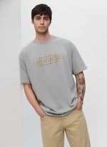 Men’s Outlaws Oversized Fit T-Shirt with Tribal Theme Print | 100% Cotton Casual Wear