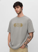 Men’s Outlaws Oversized Fit T-Shirt with Tribal Theme Print | 100% Cotton Casual Wear