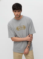 Men’s Outlaws Oversized Fit T-Shirt with Tribal Theme Print | 100% Cotton Casual Wear