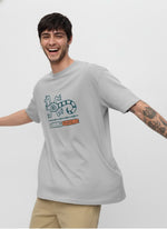 Men’s Outlaws Oversized Fit T-Shirt with Tribal Theme Print | 100% Cotton Casual Wear
